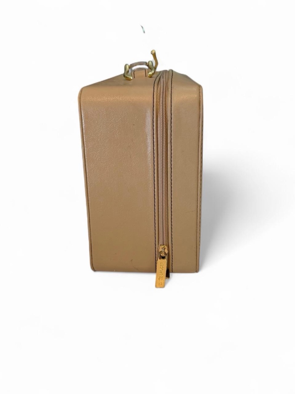 Vintage Estee Lauder Cosmetic Case with Clear Handle and Gold Hardware - Picture 4 of 8
